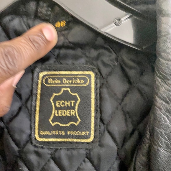 Men’s vintage leather motorcycle jacket, size 46 (m-l) - Picture 4 of 4